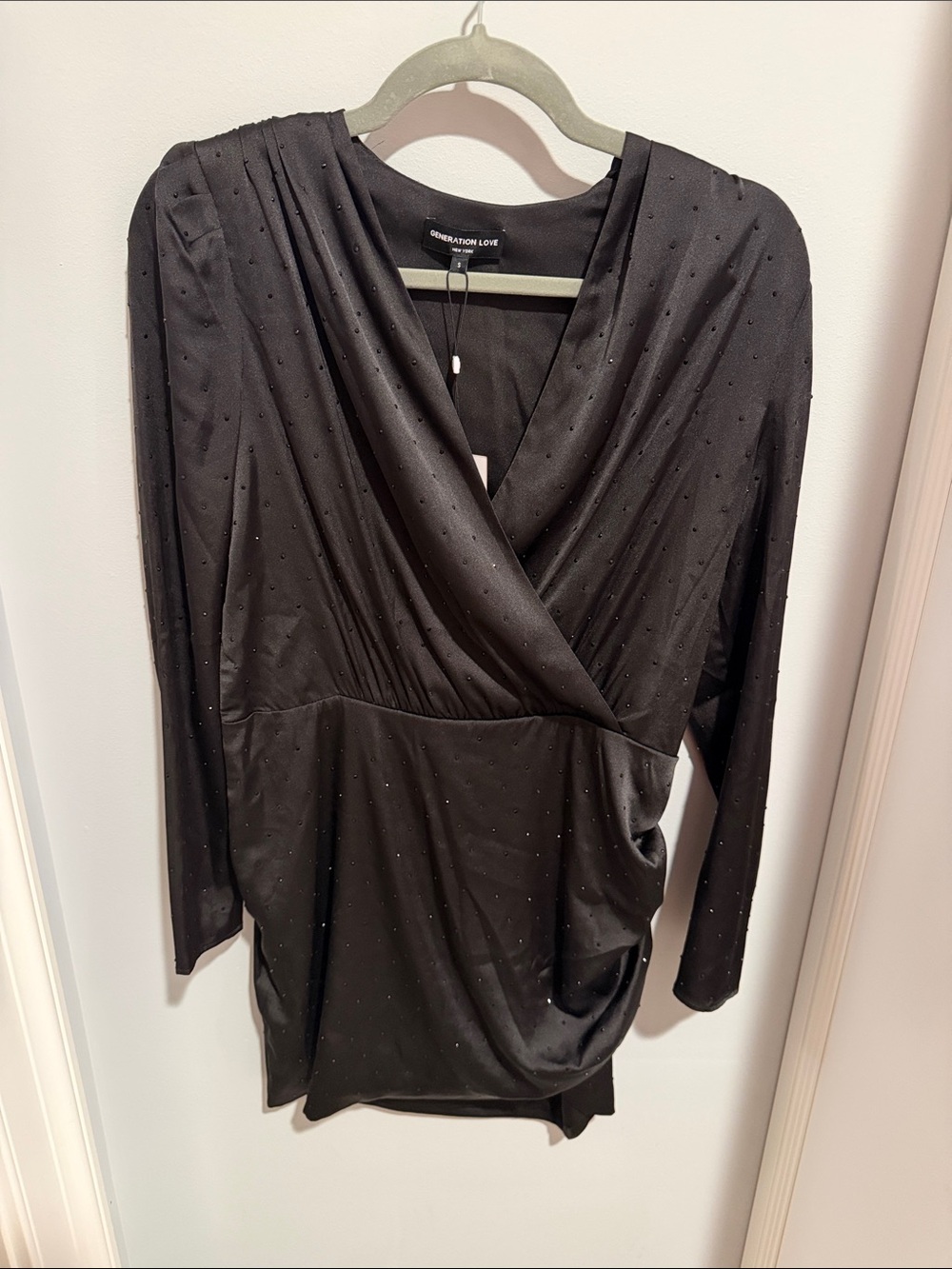 Generation Love Black Rafael Crystal Dress